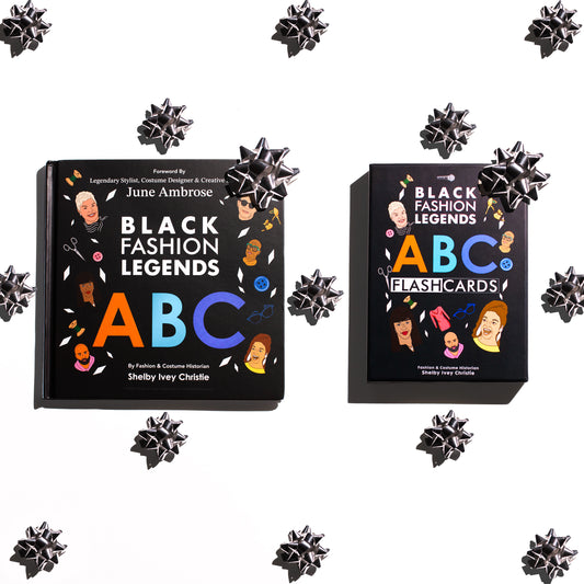 BUNDLE! Black Fashion Legends Alphabet Book + Fashion Flashcard Set